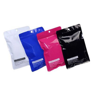 Non sac de conditionnement en plastique imprimé par fuite rescellable multicolore